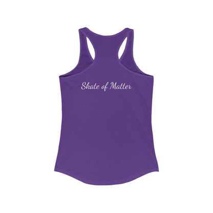 Tank Top - Womens BlueGreen Skate Like Nobodys Watching Racerback Tank - Skate of Matter LLC