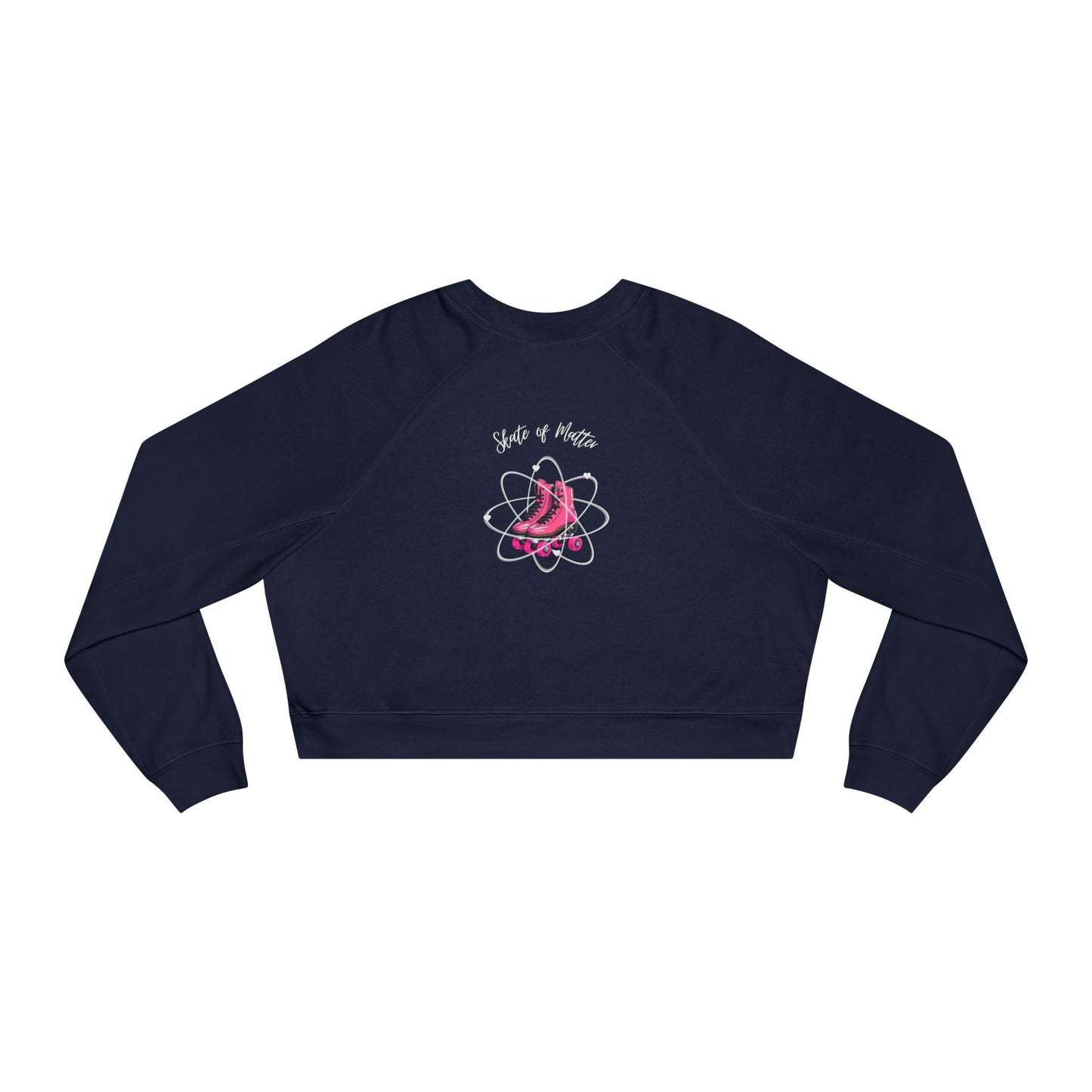 Sweatshirt - Womens Cropped Retro Skaters Club Fleece Pullover - Skate of Matter LLC