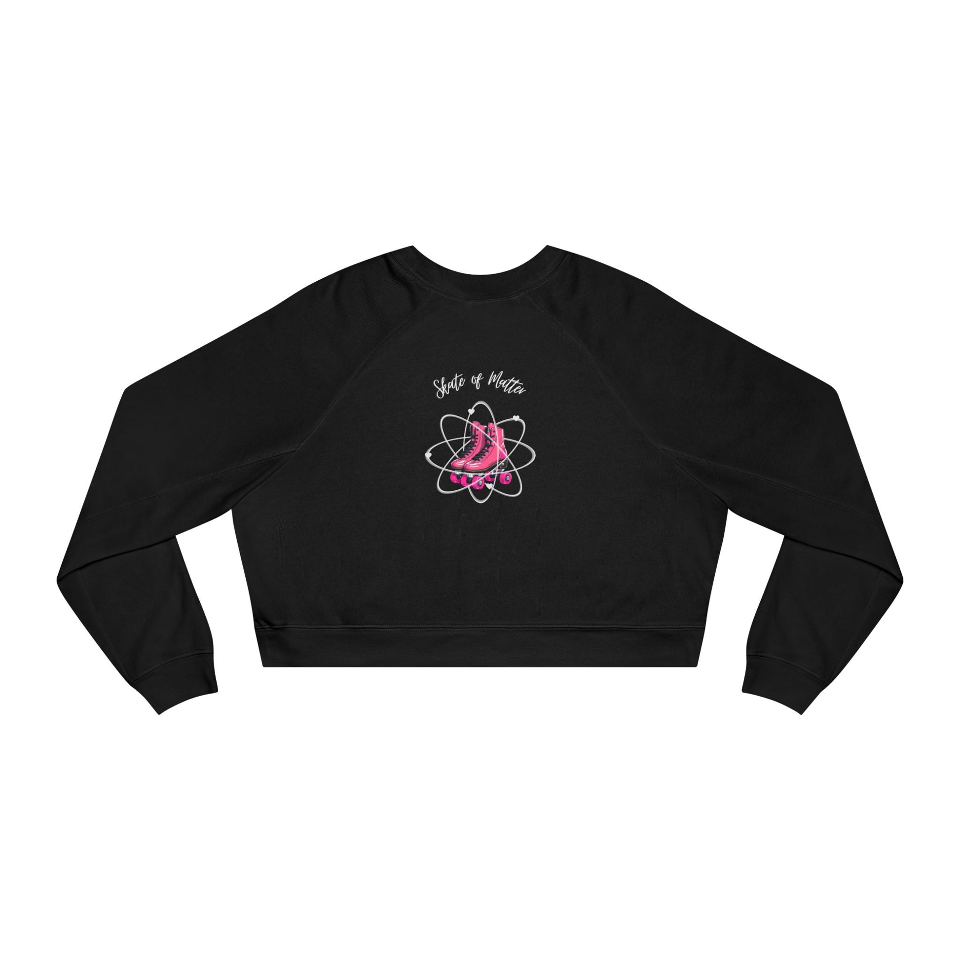 Sweatshirt - Womens Cropped Retro Skaters Club Fleece Pullover - Skate of Matter LLC