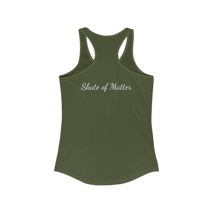 Tank Top - Womens Easily Distracted by Skates Racerback Tank - Skate of Matter LLC