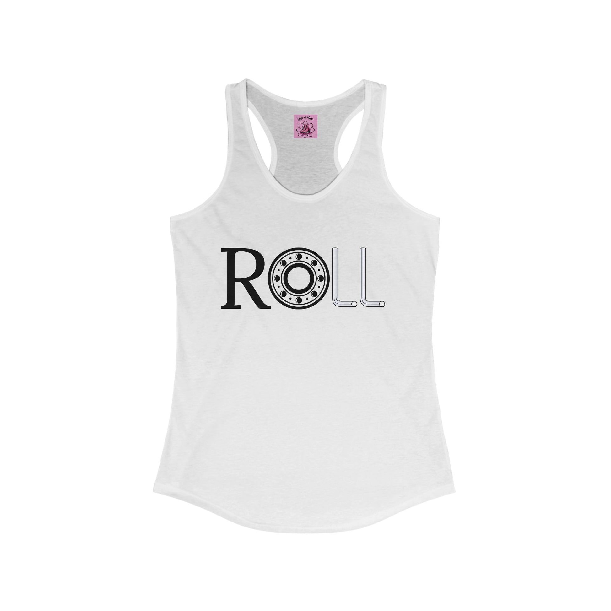 Tank Top - Womens ROLL Racerback Tank - Skate of Matter LLC