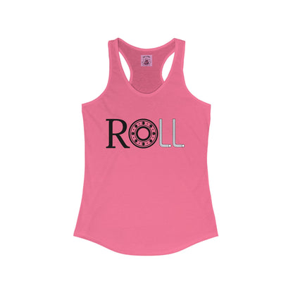 Tank Top - Womens ROLL Racerback Tank - Skate of Matter LLC