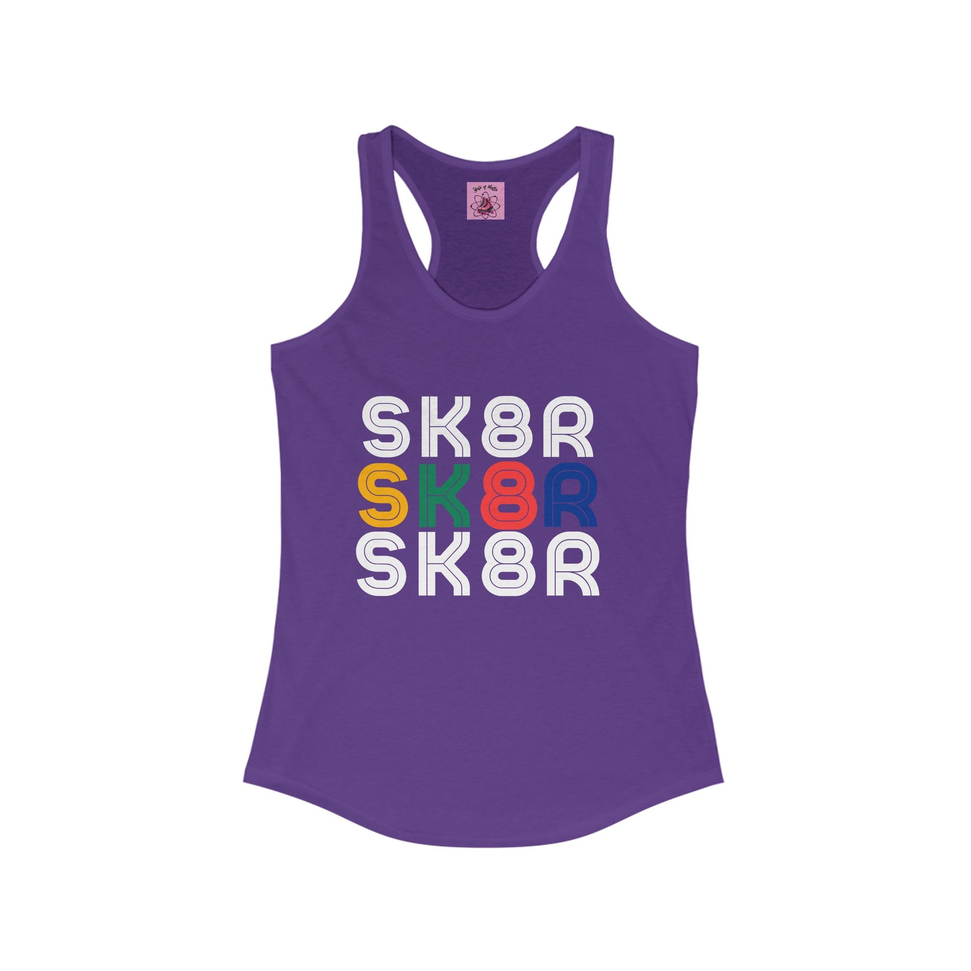 Tank Top - Womens Retro Skater Racerback Tank - Skate of Matter LLC