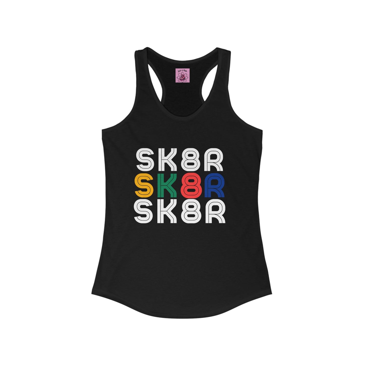 Tank Top - Womens Retro Skater Racerback Tank - Skate of Matter LLC