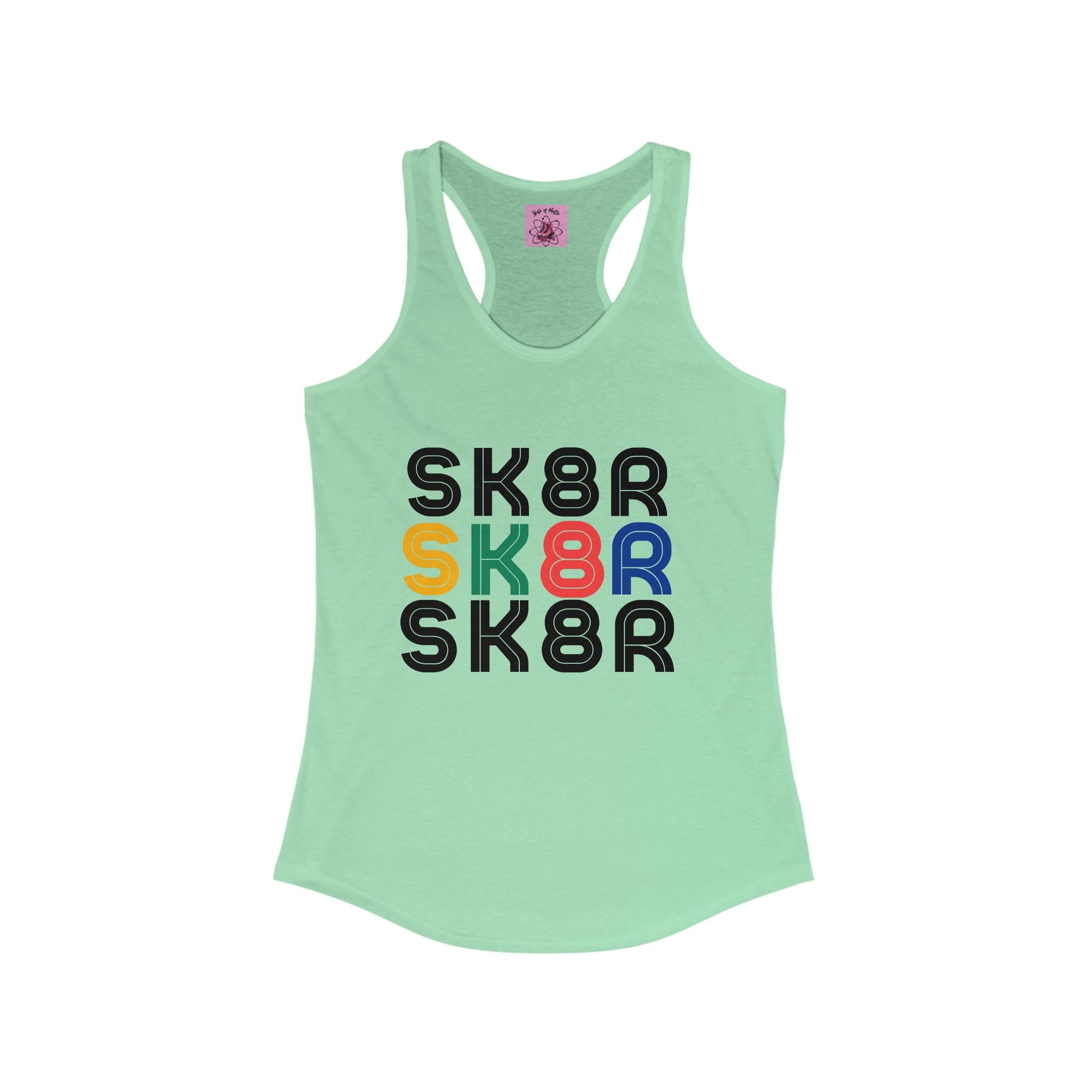 Tank Top - Womens Retro Skater Racerback Tank - Skate of Matter LLC