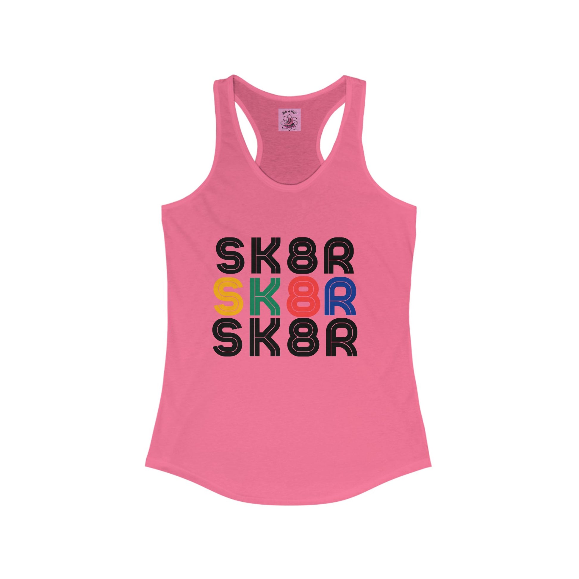 Tank Top - Womens Retro Skater Racerback Tank - Skate of Matter LLC