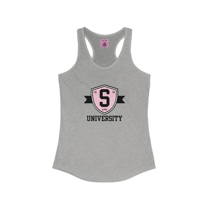 Tank Top - Womens Skater University Emblem Racerback Tank - Skate of Matter LLC