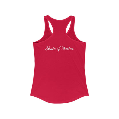 Tank Top - Womens Skater University Emblem Racerback Tank - Skate of Matter LLC