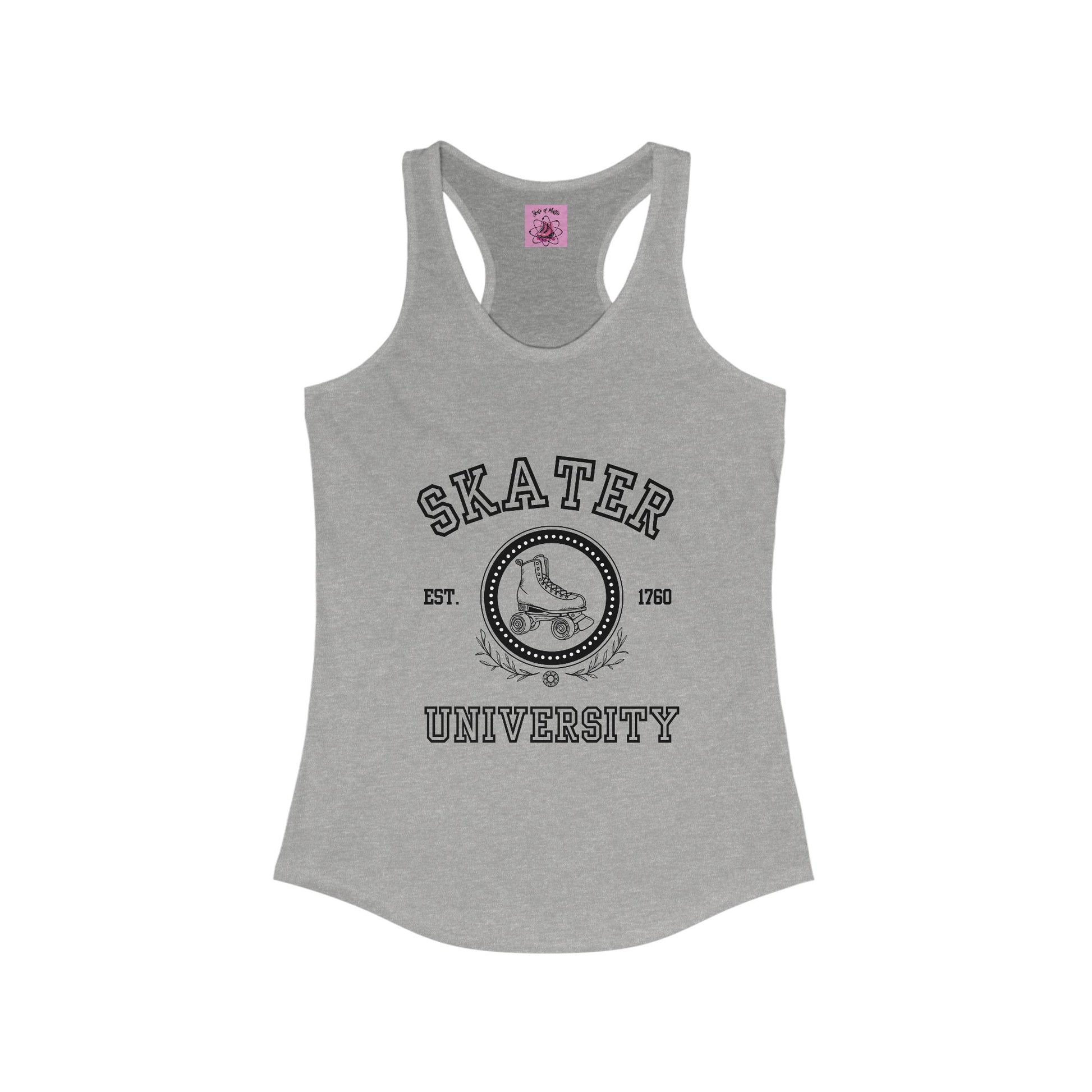 Tank Top - Womens Skater University Racerback Tank - Skate of Matter LLC