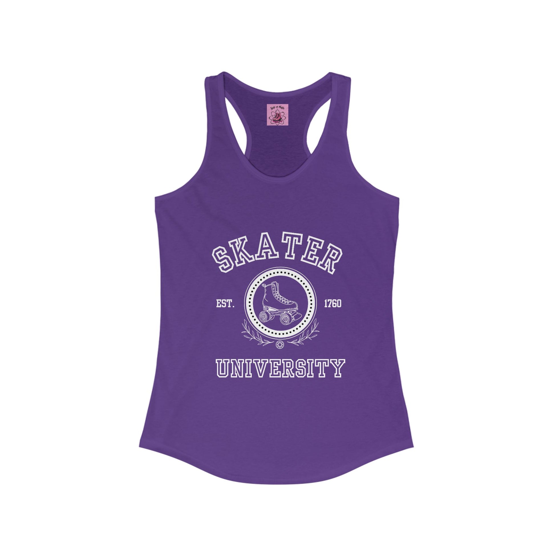 Tank Top - Womens Skater University Racerback Tank - Skate of Matter LLC