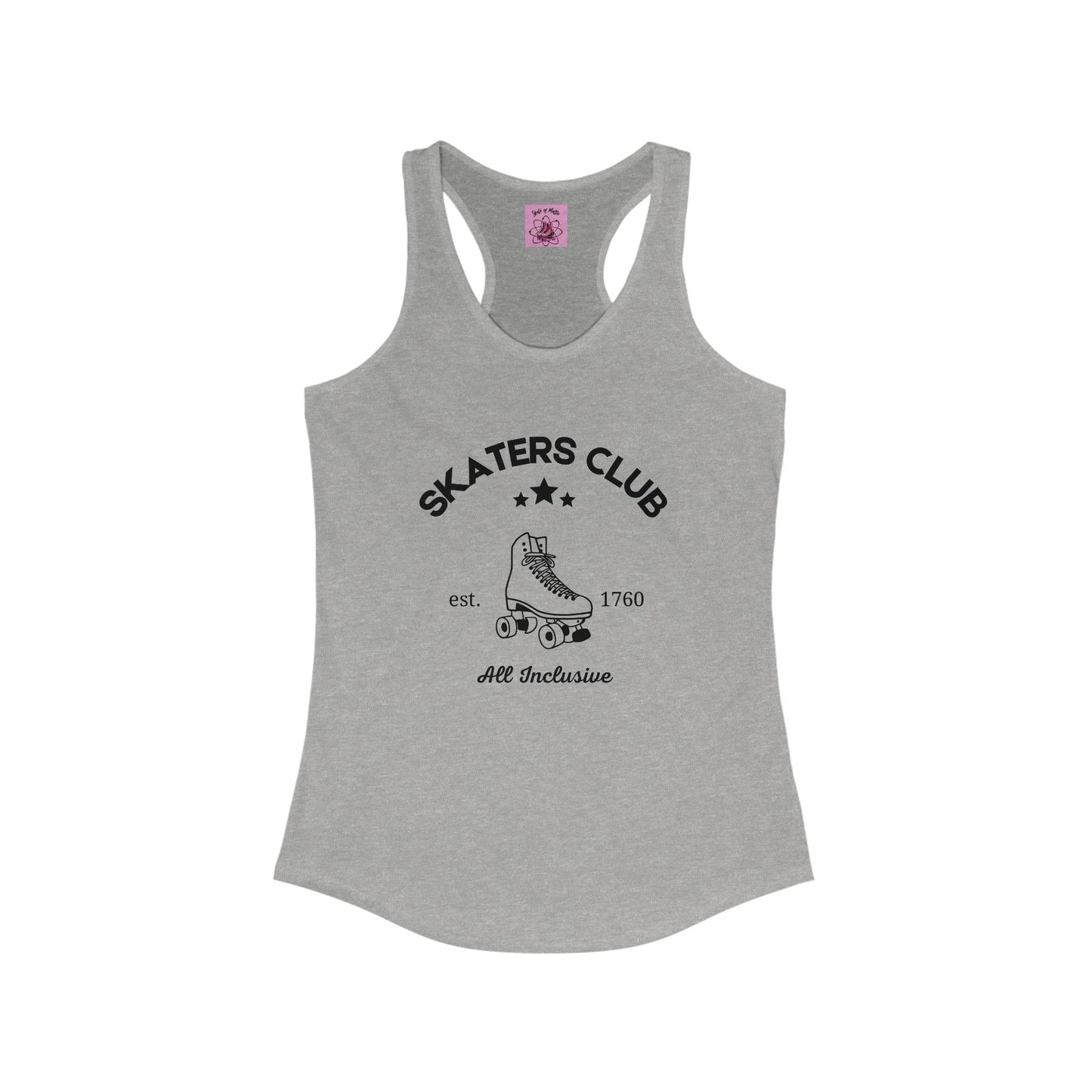 Tank Top - Womens Skaters Club Racerback Tank - Skate of Matter LLC