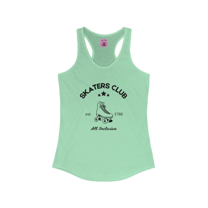 Tank Top - Womens Skaters Club Racerback Tank - Skate of Matter LLC