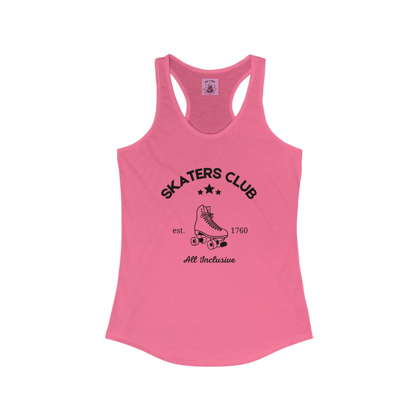 Tank Top - Womens Skaters Club Racerback Tank - Skate of Matter LLC