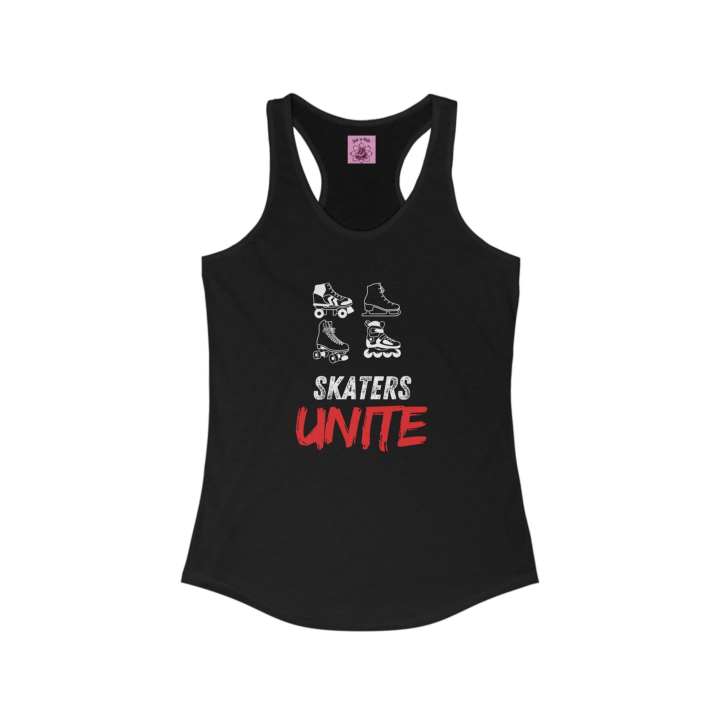 Tank Top - Womens Skaters Unite Racerback Tank - Skate of Matter LLC