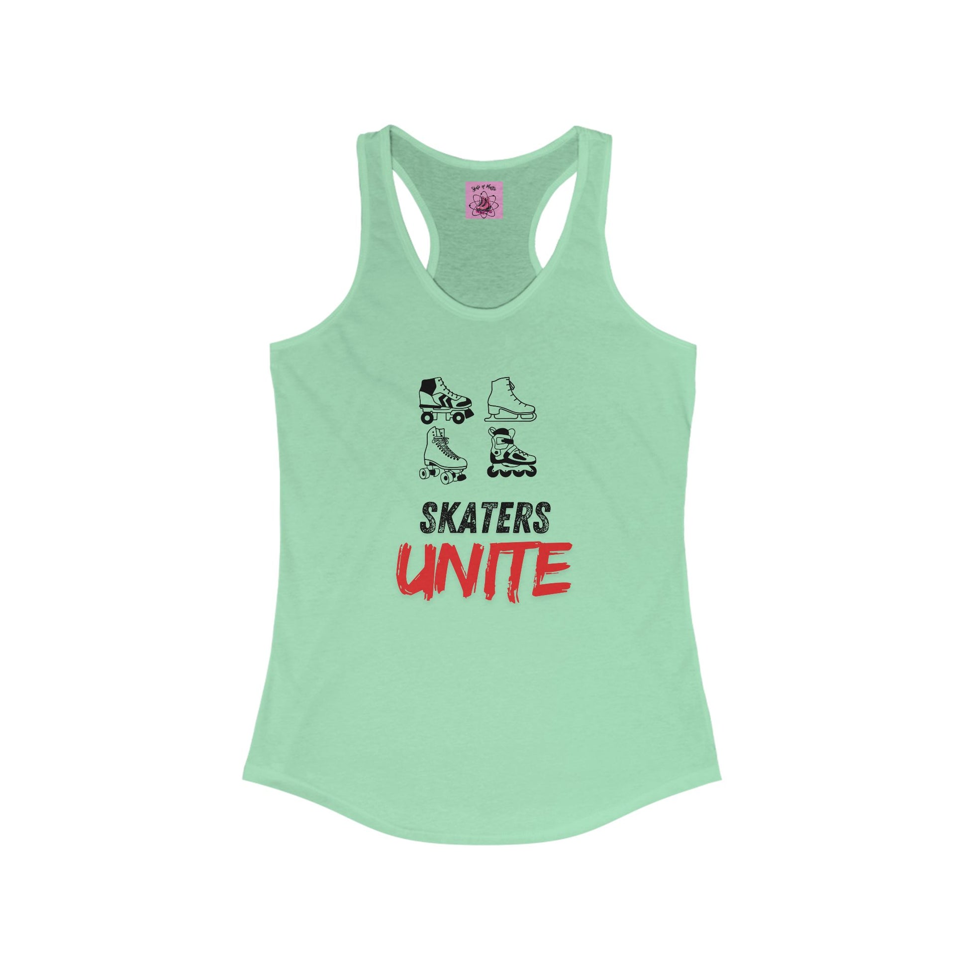 Tank Top - Womens Skaters Unite Racerback Tank - Skate of Matter LLC