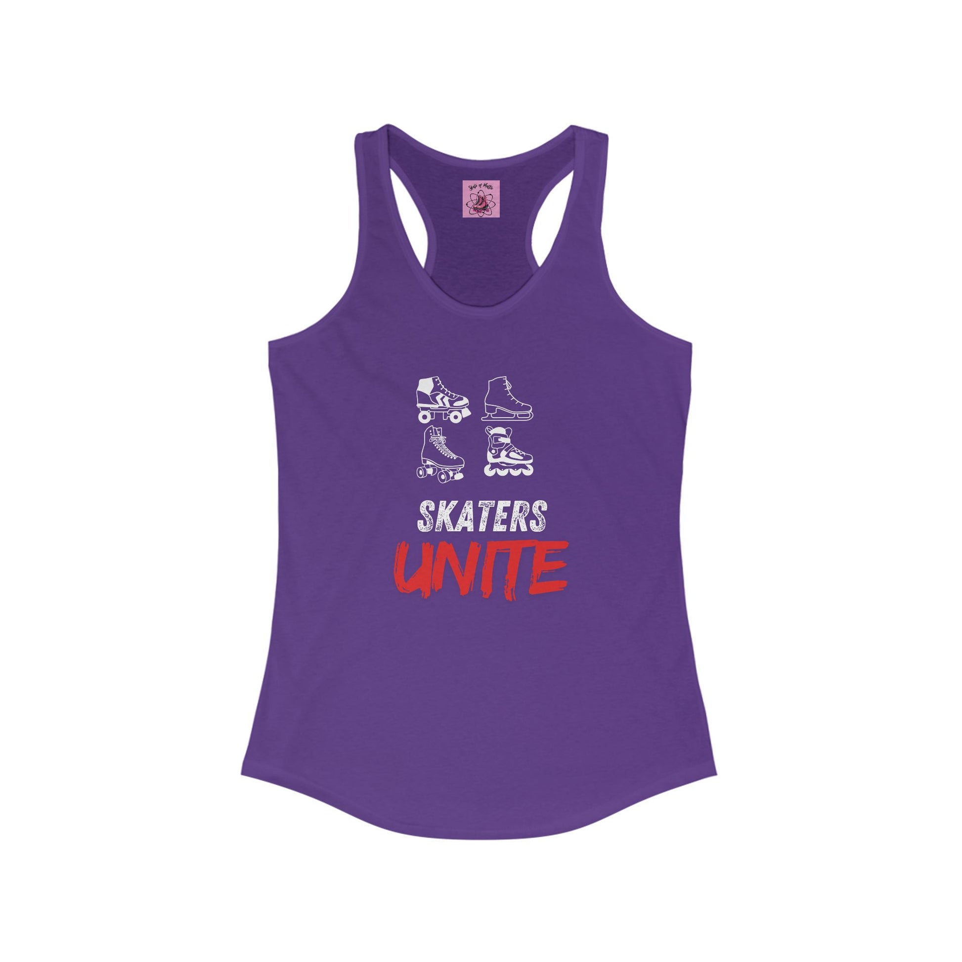 Tank Top - Womens Skaters Unite Racerback Tank - Skate of Matter LLC