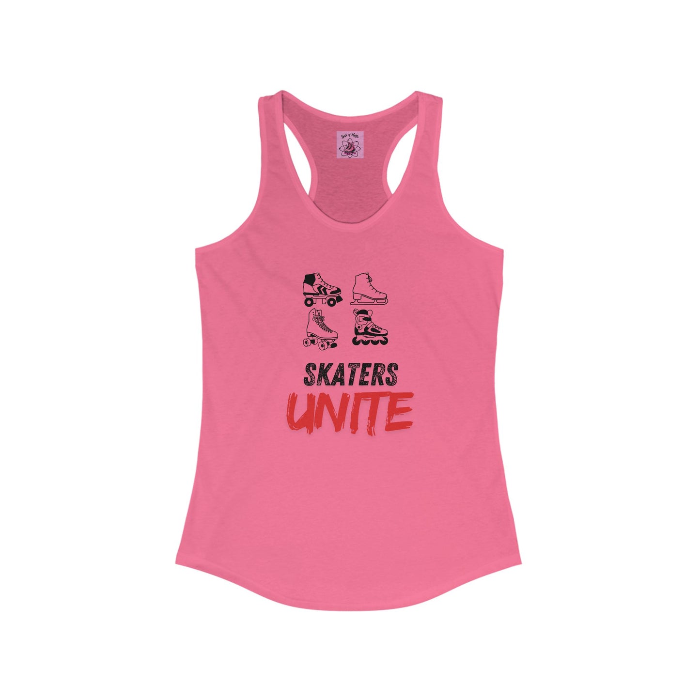 Tank Top - Womens Skaters Unite Racerback Tank - Skate of Matter LLC