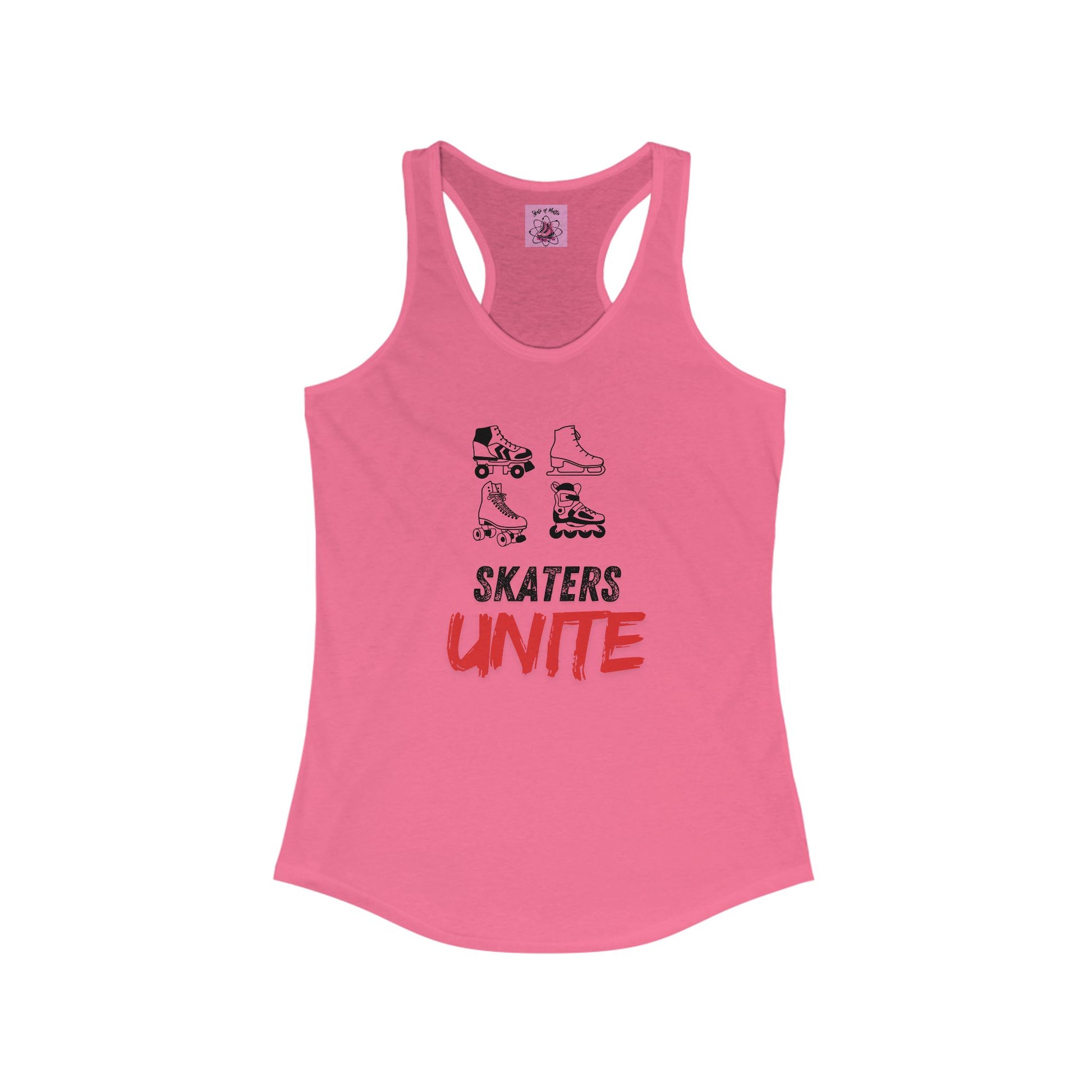 Tank Top - Womens Skaters Unite Racerback Tank - Skate of Matter LLC