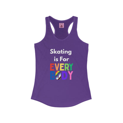 Tank Top - Womens Skating is for Everybody Racerback Tank - Skate of Matter LLC