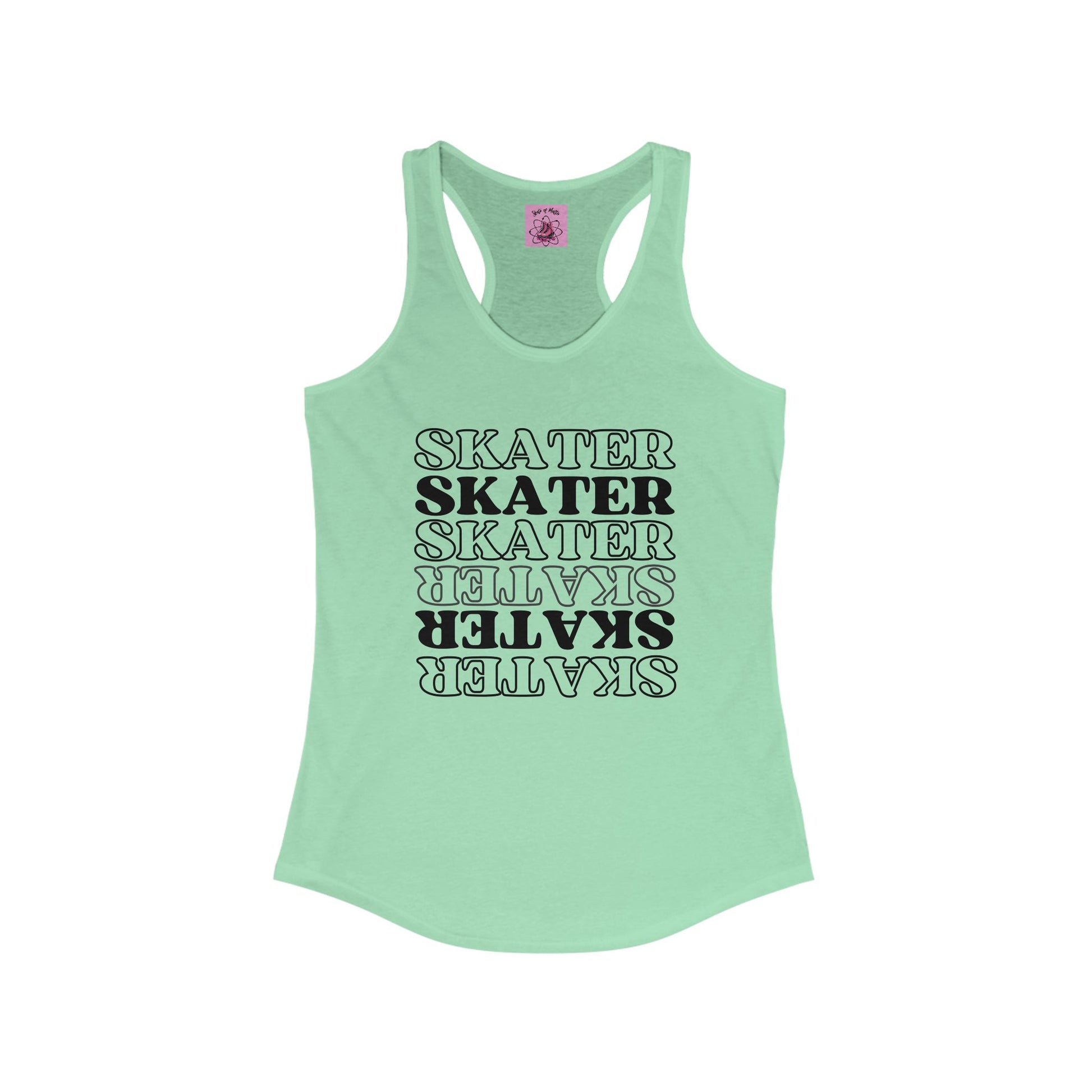 Tank Top - Womens Statement Skater Racerback Tank - Skate of Matter LLC