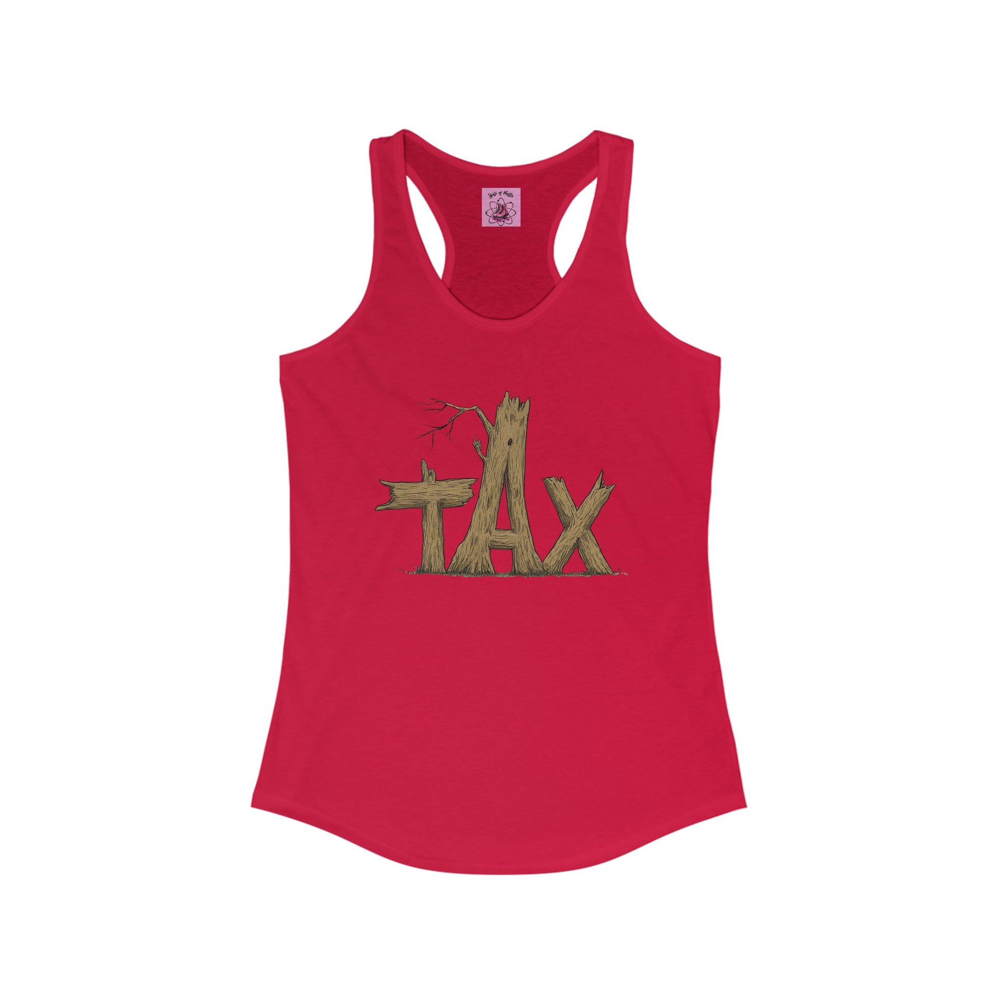 Tank Top - Womens Wood Tax Racerback Tank - Skate of Matter LLC