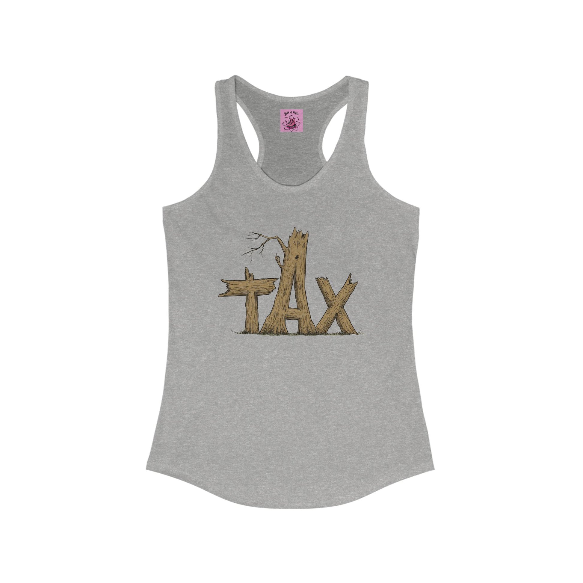 Tank Top - Womens Wood Tax Racerback Tank - Skate of Matter LLC