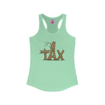 Tank Top - Womens Wood Tax Racerback Tank - Skate of Matter LLC