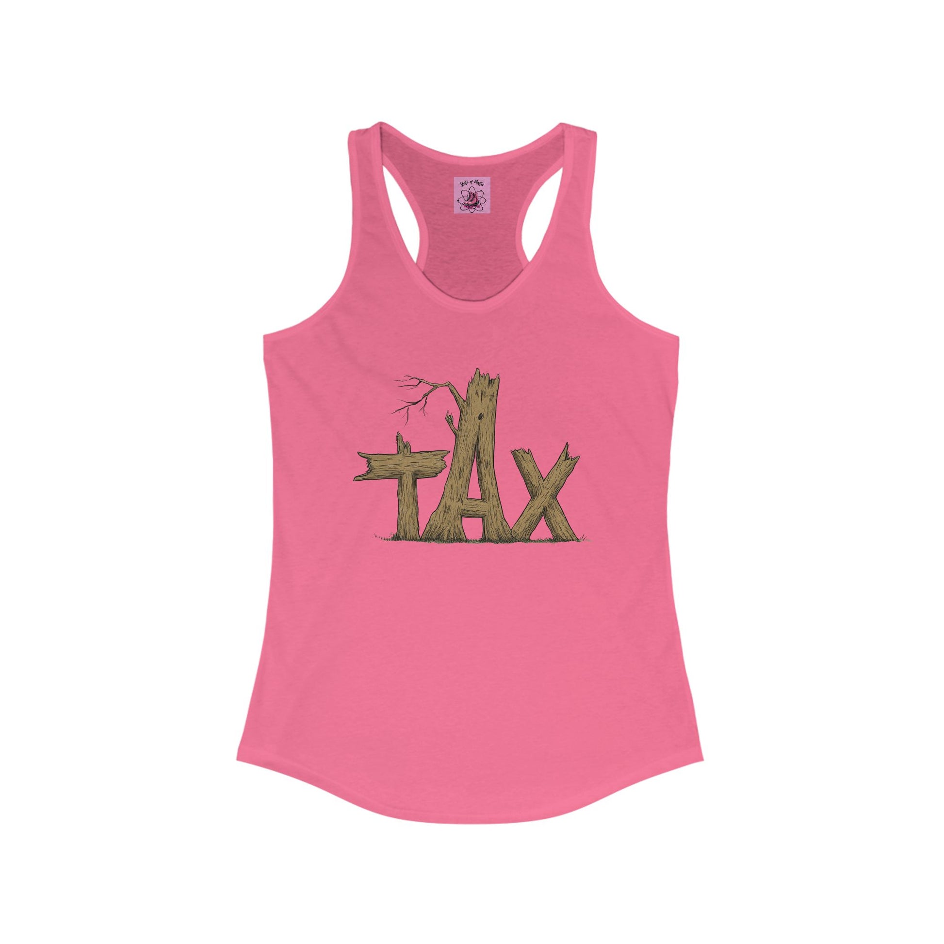 Tank Top - Womens Wood Tax Racerback Tank - Skate of Matter LLC