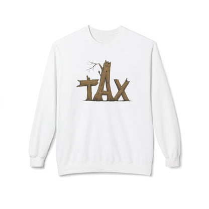 Sweatshirt - Wood Tax Unisex Fleece Crewneck Sweatshirt - Skate of Matter LLC