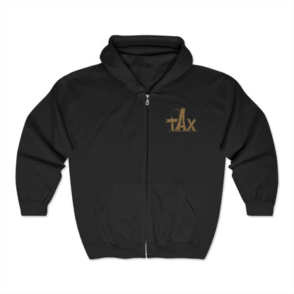 Hoodie - Wood Tax Unisex Zip Hooded Sweatshirt - Skate of Matter LLC