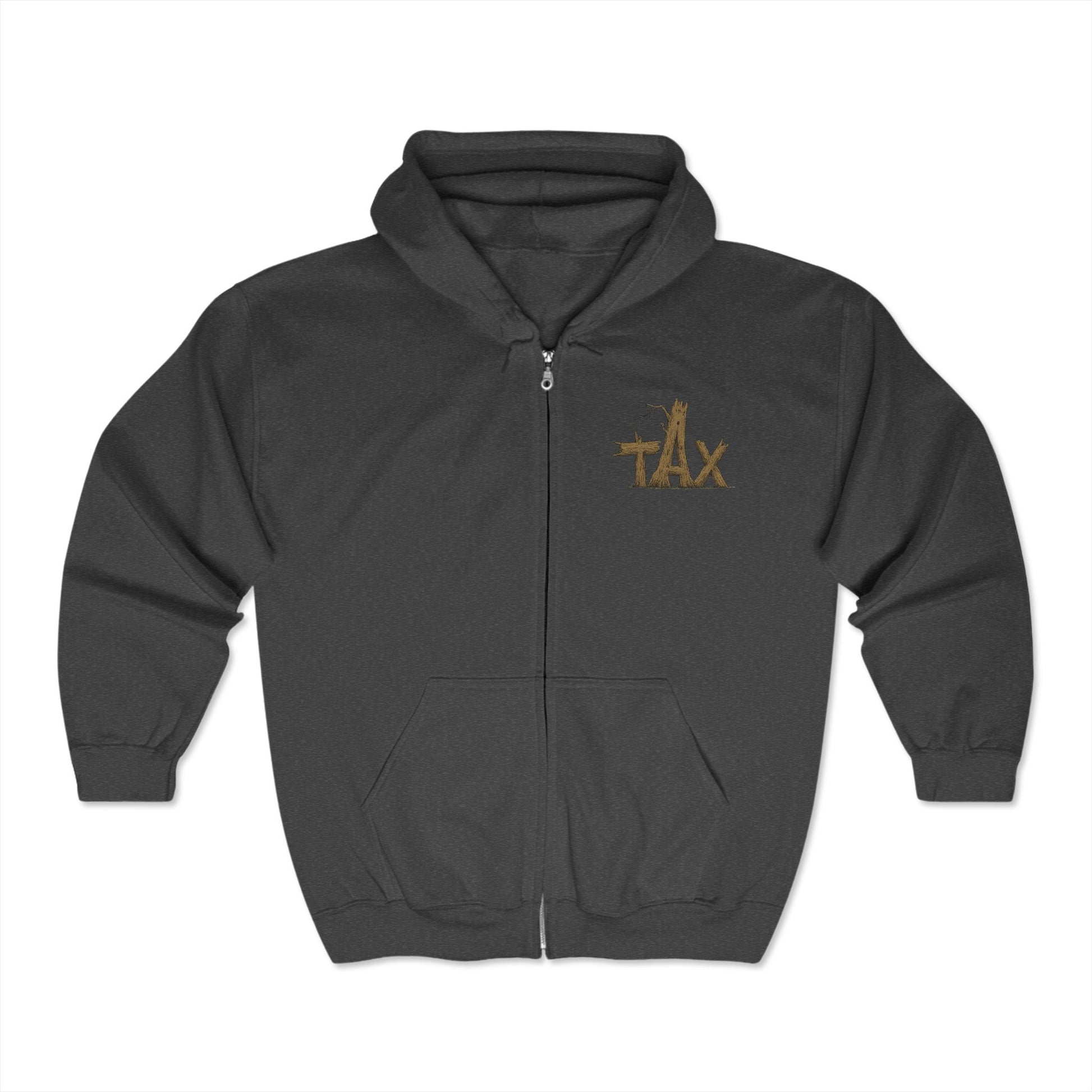 Hoodie - Wood Tax Unisex Zip Hooded Sweatshirt - Skate of Matter LLC