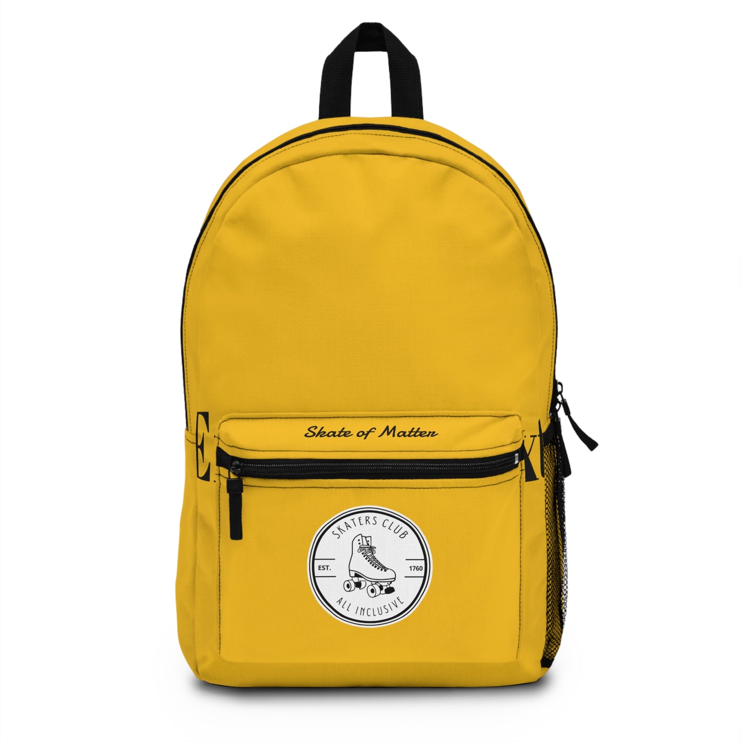 Backpack - Yellow Skaters Club Backpack - Skate of Matter LLC